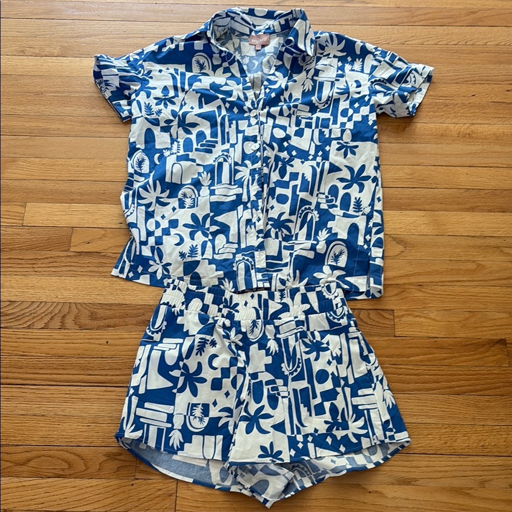 Show me your MUMU tropical set, worn once ! Like new 🤍